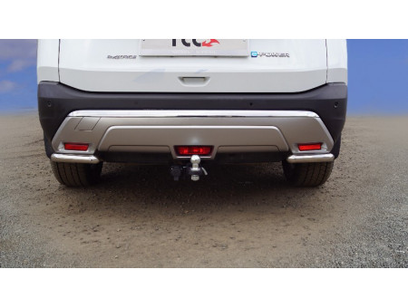 Фаркоп (оцинкованный) 75/1100кг (Крюк съёмный/Тип шара E) 4WD Hybrid